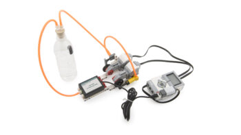 Gas Pressure Sensor product image, connected with sealed bottle