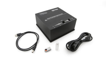 Gallery Image of Flash Photolysis Spectrometer with Usb cable, power cable, and jar