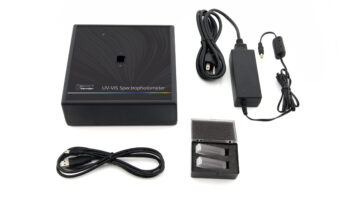 Gallery Image 1 of 2 of Vernier UV-VIS Spectrophotometer with usb cable, power cable, and cuvettes