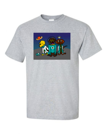 Image of the "Labs in Space" shirt from the Labs on a Quest Collection