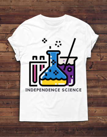 "8-bit science" t-shirt mock up